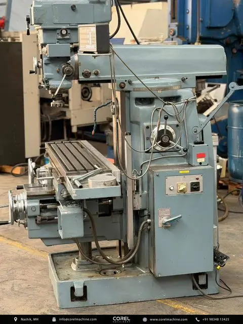 Used Shizouka VHR-G Universal Milling Machine for sale - knee and Z-axis column detail