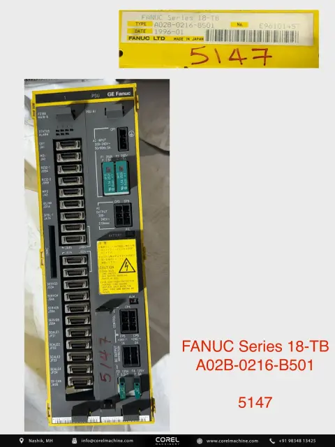 Used FANUC A02B-0216-B501 FANUC SERIES 18TB — Spares — view 1