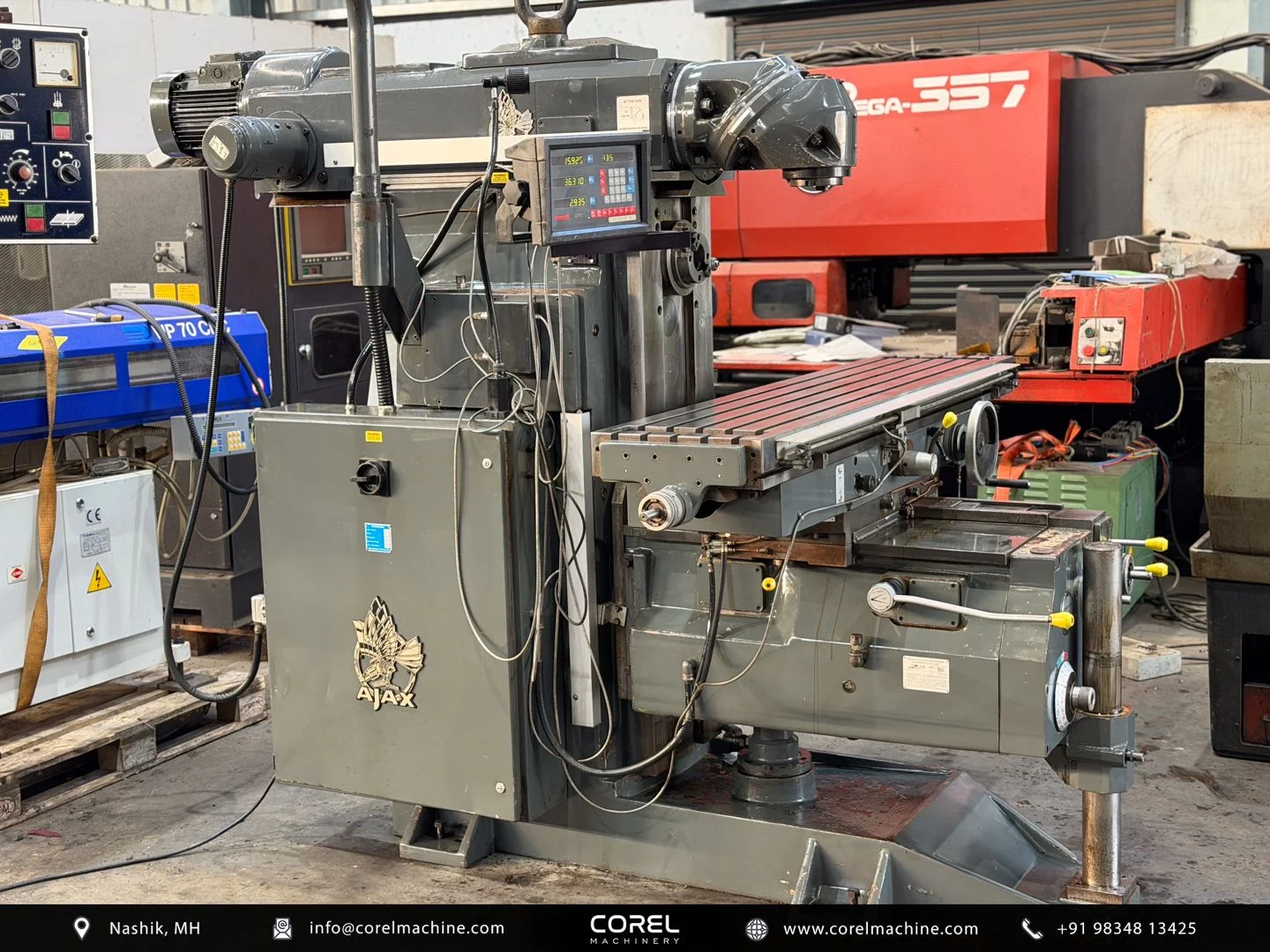 AJAX AJ1800RH DOUBLE SPINDLE BED MILLING