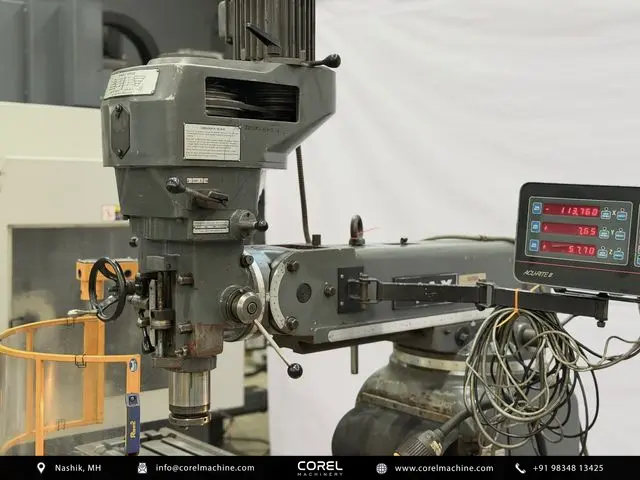 Used AJAX AJT4 Milling Machines M1TR Turret Mills for sale - Spindle and ISO 40 taper tool area