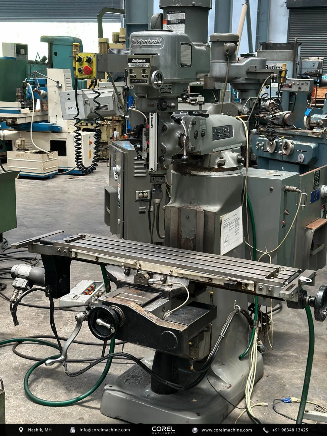 BRIDGEPORT (BALL-SCREW) M1TR TURRET MILLING MACHINE #BS1