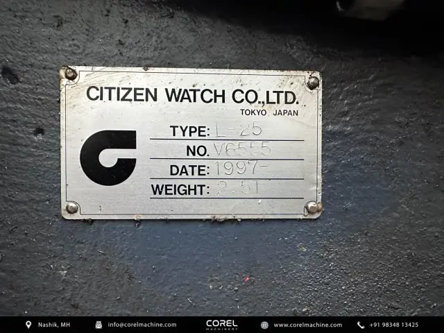 Used CITIZEN L25 CNC SLIDING HEAD — photo 10