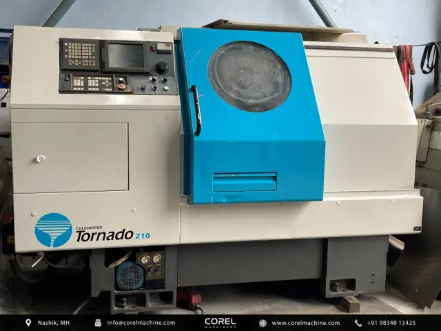 Used COLCHESTER TORNADO 210 CNC LATHE (w Barfeeder) — photo 1