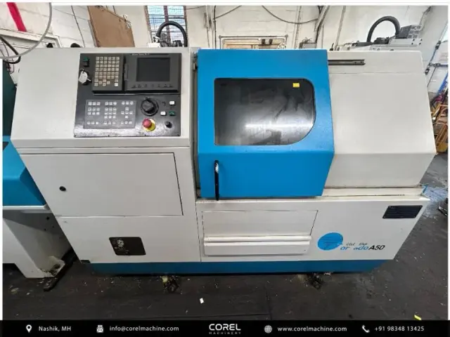 Used COLCHESTER TORNADO A50 CNC Turning Centers Slant Bed for sale - overall front view