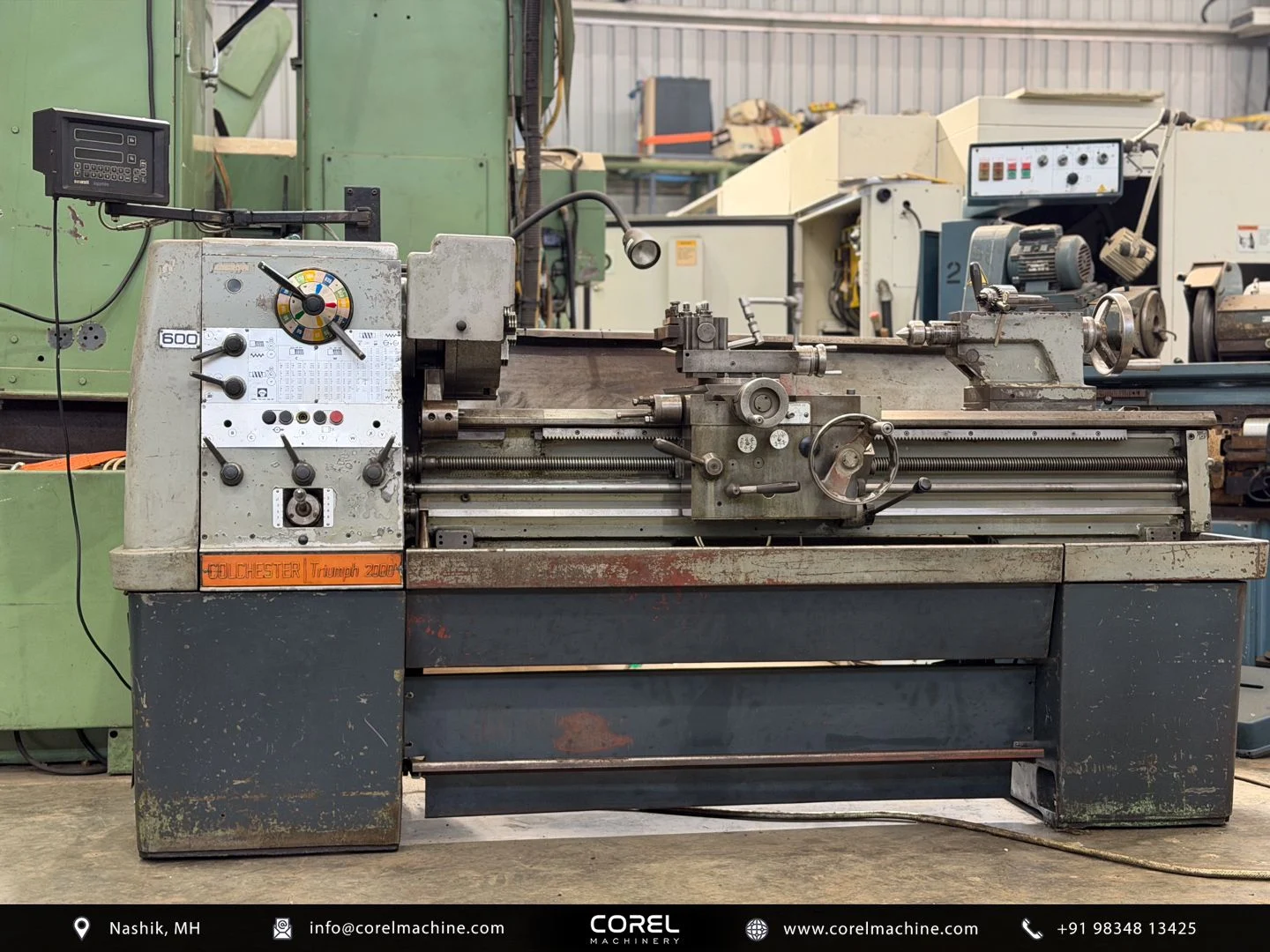 COLCHESTER TRIUMPH 2000 GAP-BED LATHE