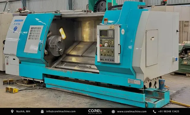Used DAEWOO DOOSAN S670L CNC Turning Centers Slant Bed for sale - Front full view