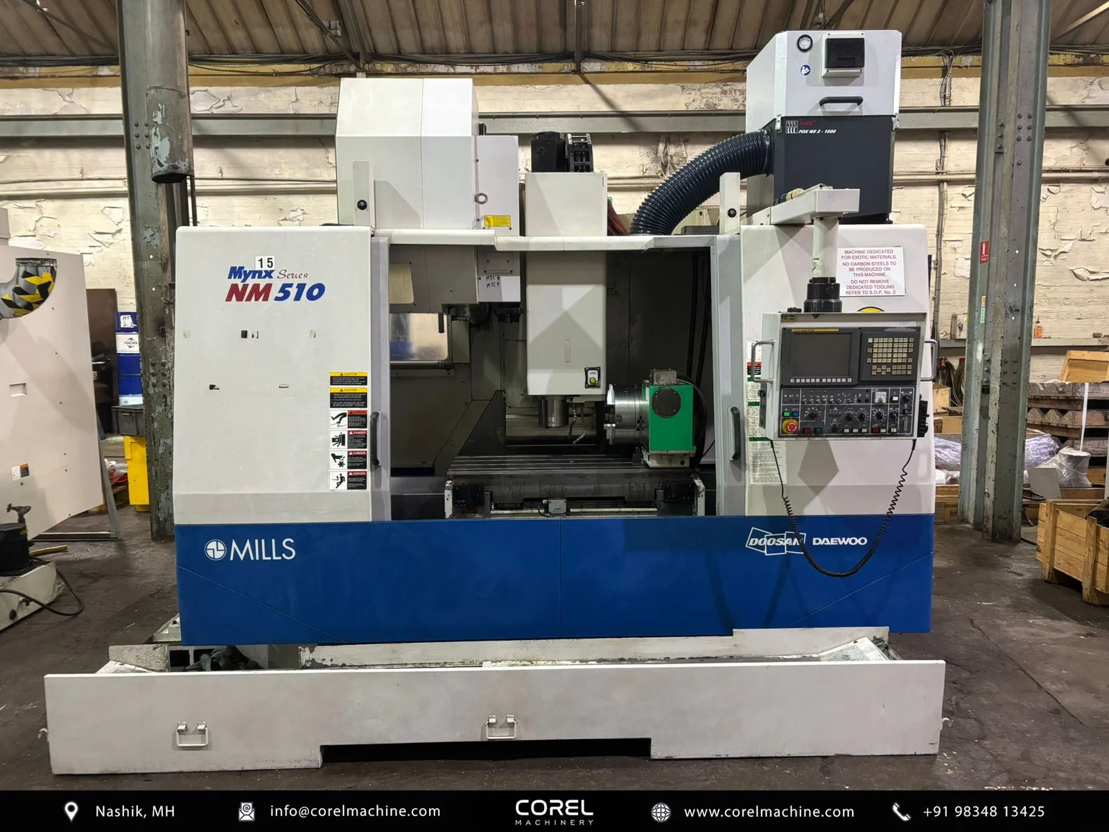DAEWOO DOOSAN MYNX NM510 VMC (4 Axis)