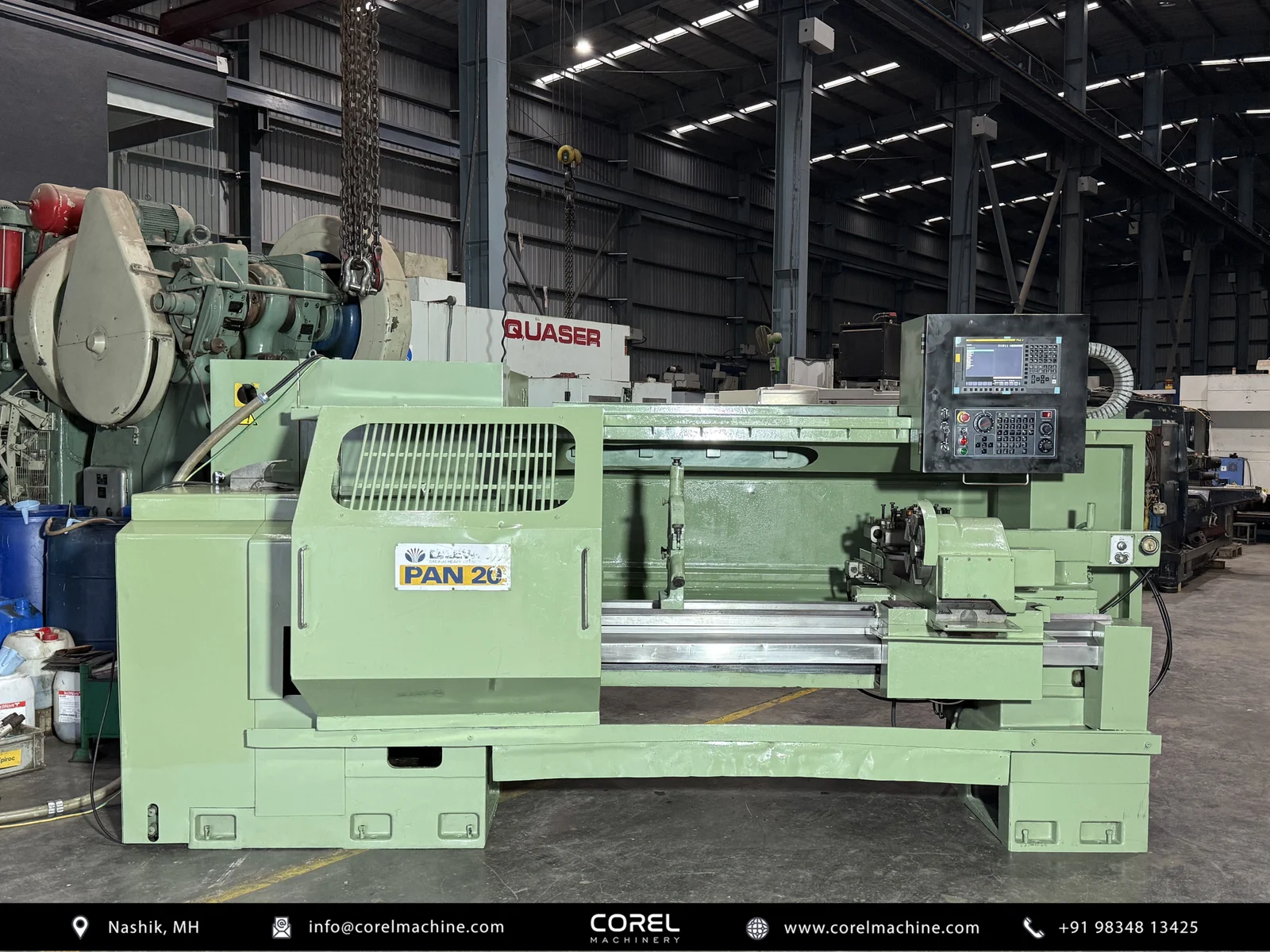 DAEWOO PAN20 FLAT BED CNC LATHE