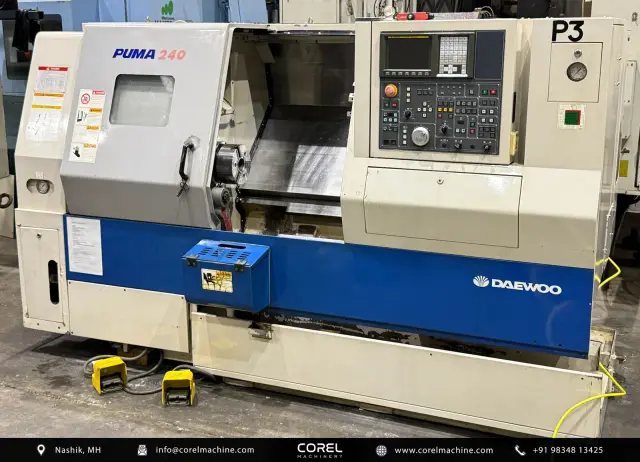 Used DAEWOO DOOSAN PUMA 240B CNC LATHE — photo 1