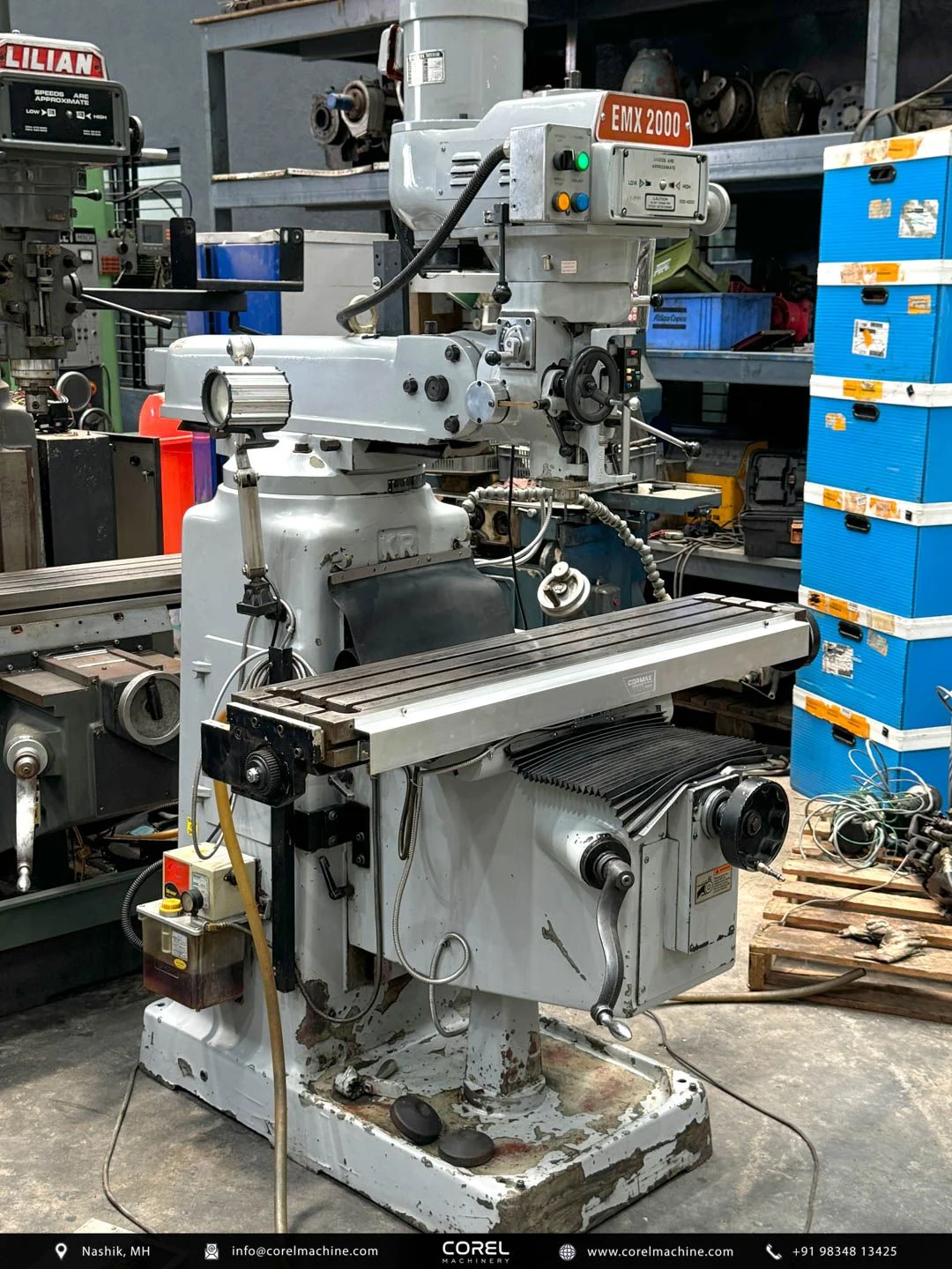 EMX 2000 M1TR TURRET MILLING MACHINE