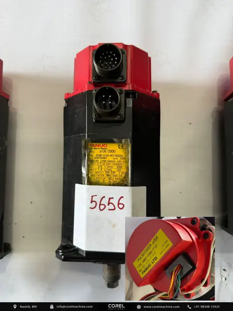 Used FANUC A06B-0126-B077#0200 AC SERVO MOTOR — Motors — view 1