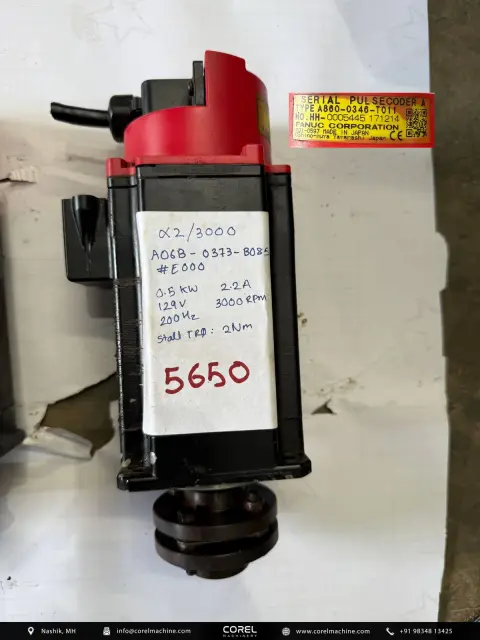 Used FANUC A06B-0373-B085#E000 AC SERVO MOTOR — Motors — view 1