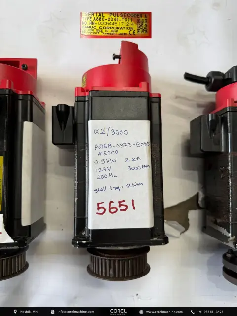 Used FANUC A06B-0373-B085#E000 AC SERVO MOTOR — Motors — view 1