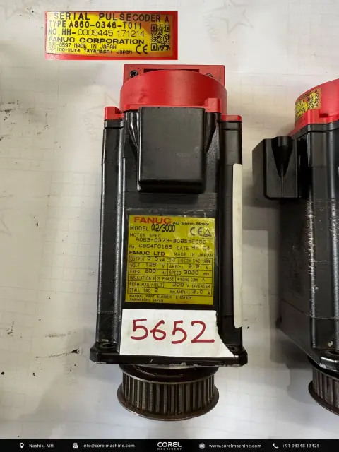 Used FANUC A06B-0373-B085#E000 AC SERVO MOTOR — Motors — view 1