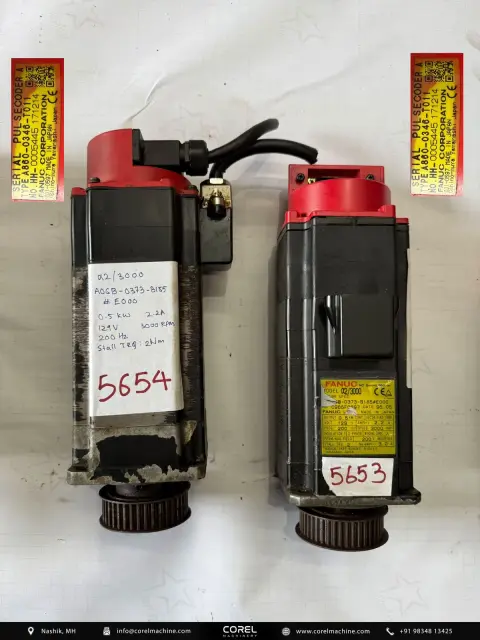 Used FANUC A06B-0373-B085#E000 AC SERVO MOTOR — Motors — view 1