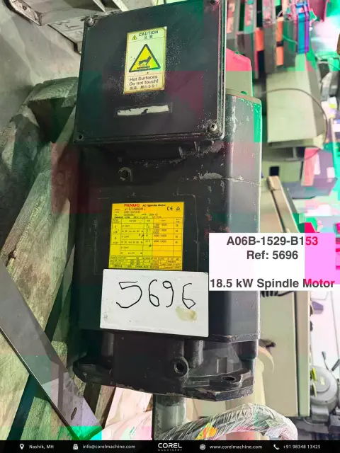 Used FANUC A06B-1529-B153 AC SPINDLE MOTOR — Motors — view 1