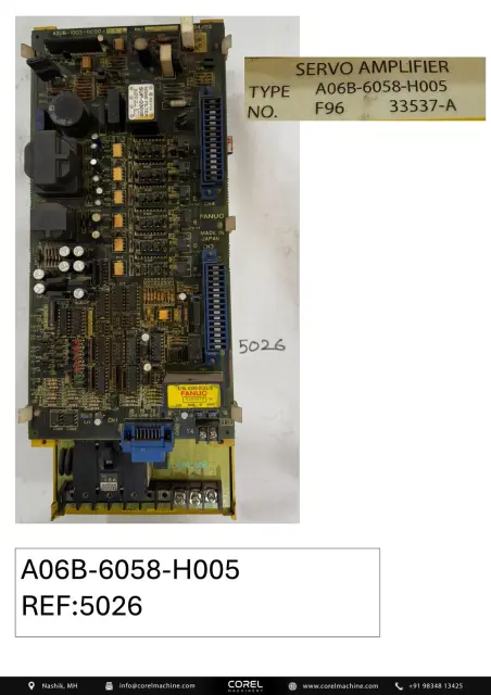 Used FANUC A06B-6058-H005 — Spares — view 1