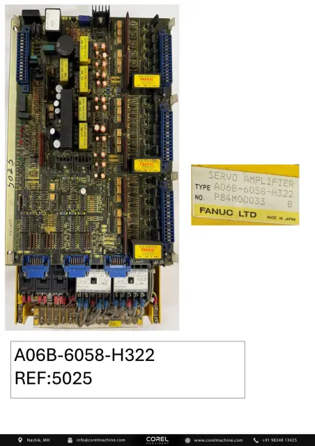 Used FANUC A06B-6058-H322 — Spares — view 1