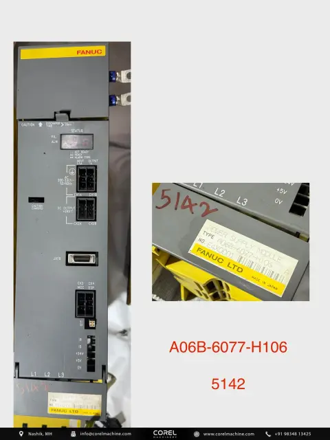 Used FANUC A06B-6077-H106 — Spares — view 1