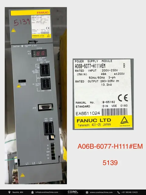 Used FANUC A06B-6077-H111#EM — Spares — view 1