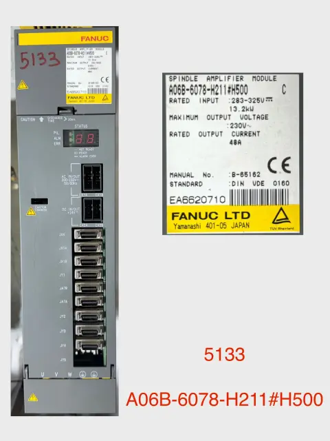 Used FANUC A06B-6078-H211#H500 — Spares — view 1