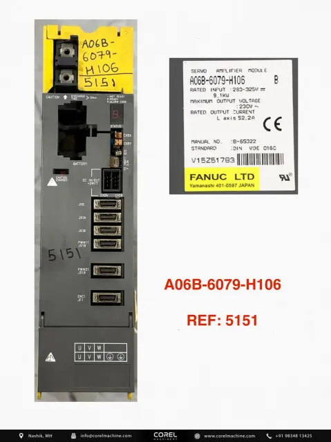 Used FANUC A06B-6079-H106 — Spares — view 1