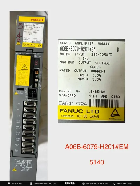 Used FANUC A06B-6079-H201#EM — Spares — view 1