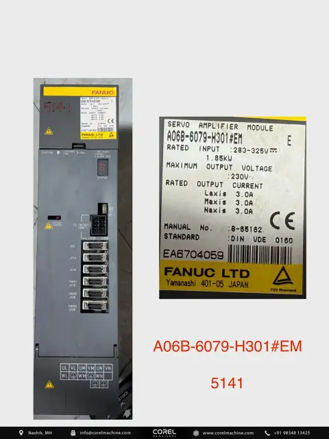 Used FANUC A06B-6079-H301#EM — Spares — view 1