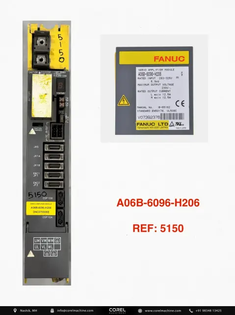 Used FANUC A06B-6096-H206 — Spares — view 1