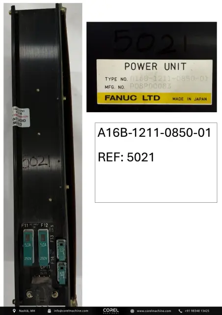 Used FANUC A16B-1211-0850-01 — Spares — view 1