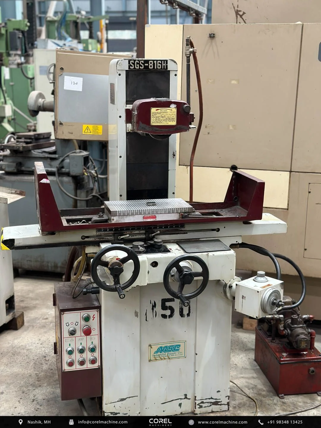 FREEPORT MSC 816 HYDRAULIC SURFACE GRINDER