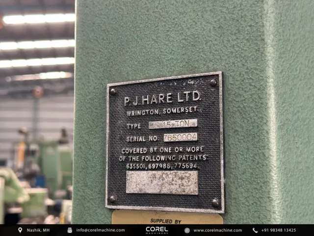 Used HARE 15T HYDRAULIC PRESS — photo 3