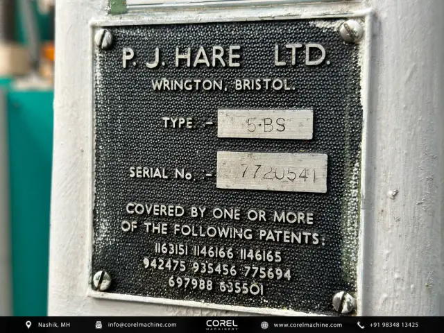Used HARE 5BS HYDRAULIC FAST ACTION PRESS — photo 4