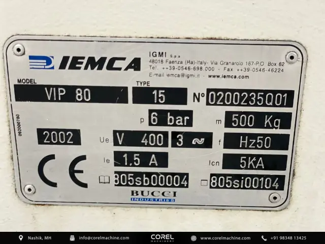 Used IEMCA VIP 80 BARFEED — photo 3