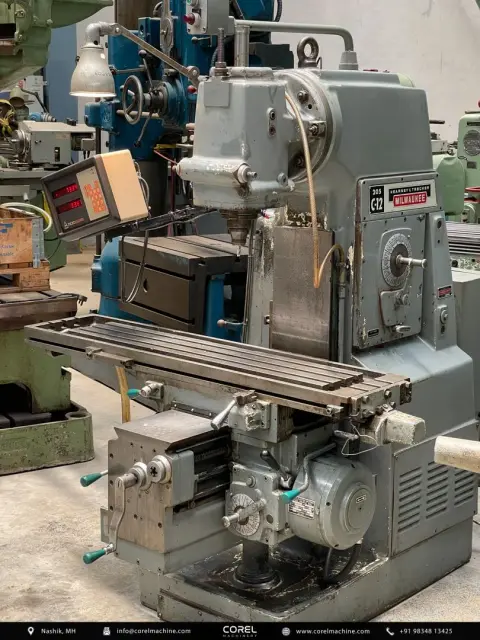 Used KEARNEY & TRECKER MILLWAUKEE 205 C 12 VERTICAL MILLING MACHINE — photo 1