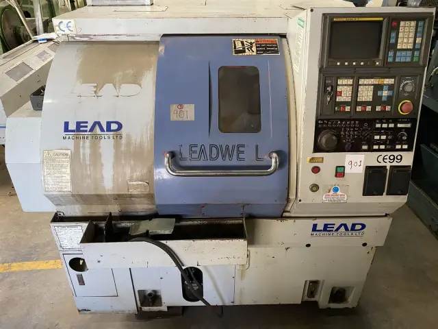 Used LEADWELL CT 200 CNC TURNING CENTER WITH BARFEED — photo 1