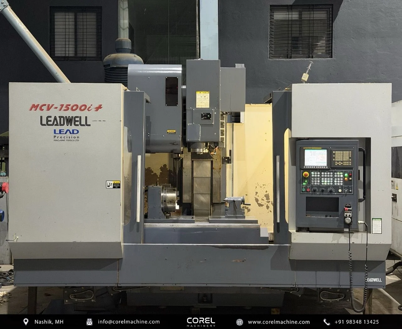 2012 LEADWELL MCV 1500i+ (4 Axis) VMC