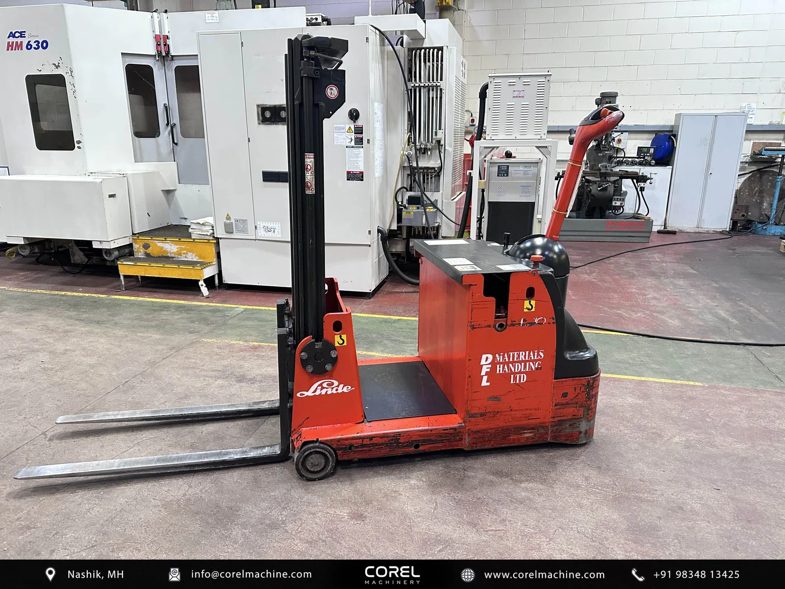 Linde L10 AC Battery Operated Walk-Behind High Reach Truck