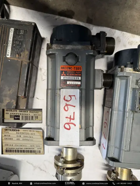 Used MITSUBISHI HA33NC-TSD5 AC SERVO MOTOR — Motors — view 1