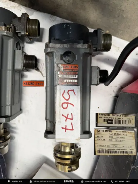 Used MITSUBISHI HA33NC-TSD5 AC SERVO MOTOR — Motors — view 1