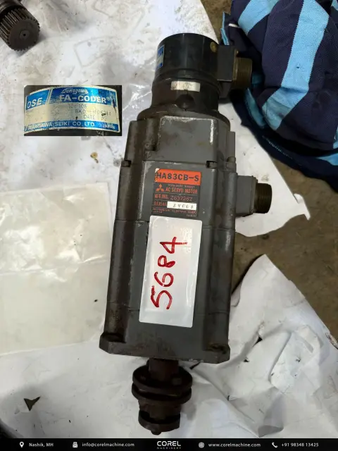 Used MITSUBISHI HA83CB-S AC SERVO MOTOR — Motors — view 1