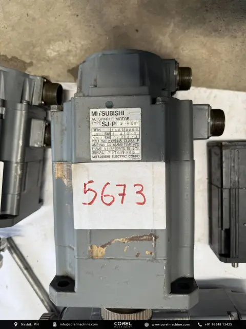 Used MITSUBISHI SJ-P 2.2AG AC SERVO MOTOR — Motors — view 1