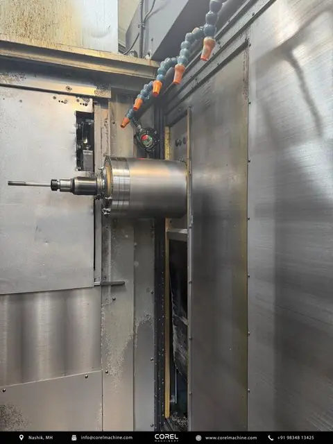 Used OKK HM-63 Horizontal Machining Centers (HMC) Pallet Changer for sale - Fanuc 16iM CNC control panel operator interface
