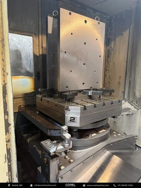 Used OKK HM-63 Horizontal Machining Centers (HMC) Pallet Changer for sale - Internal machining envelope and B-axis table