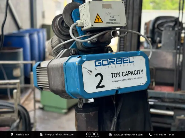 Used 2 TON GORBEL GS ELECTRIC CHAIN HOIST (with Trolley) — photo 1