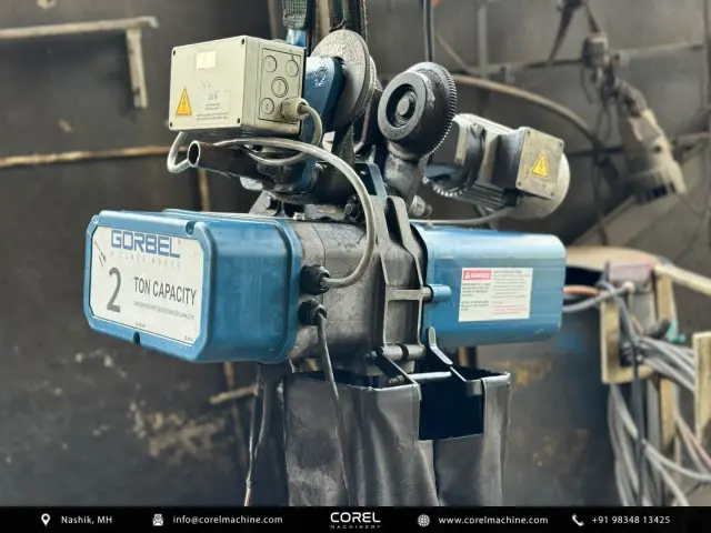 Used 2 TON GORBEL GS ELECTRIC CHAIN HOIST (with Trolley) — photo 4