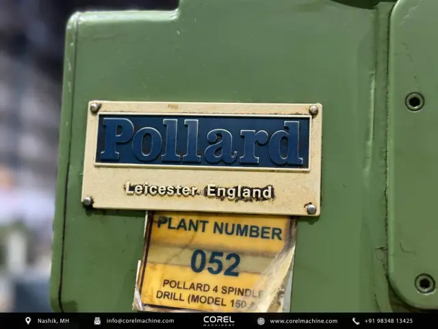 Used POLLARD 150A/4 FOUR SPINDLE IN LINE DRILL — photo 5
