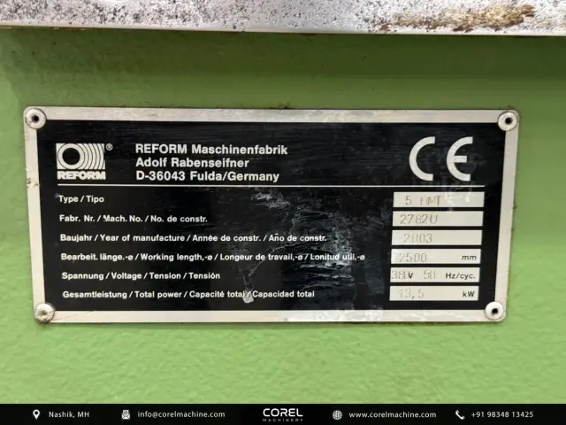 Used REFORM 2500MM BLADE GRINDER — photo 9