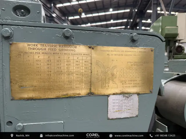 Used WICKMAN SCRIVENER NO 2J CENTERLESS GRINDER — photo 2