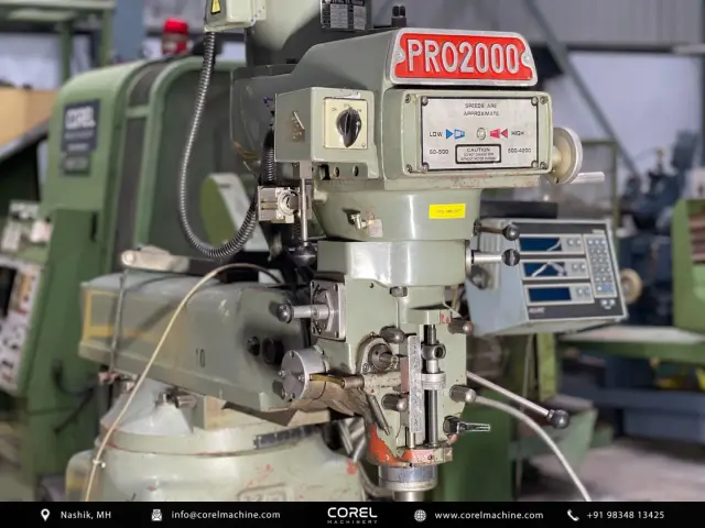Used XYZ PRO 2000 M1TR TURRET DRO MILLING MACHINE — photo 3